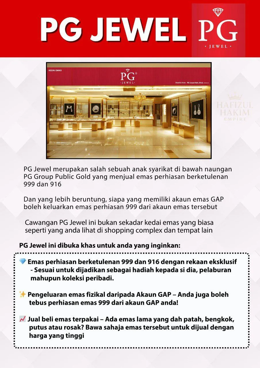 Emas Aset Pilihan Wanita di PG Jewel