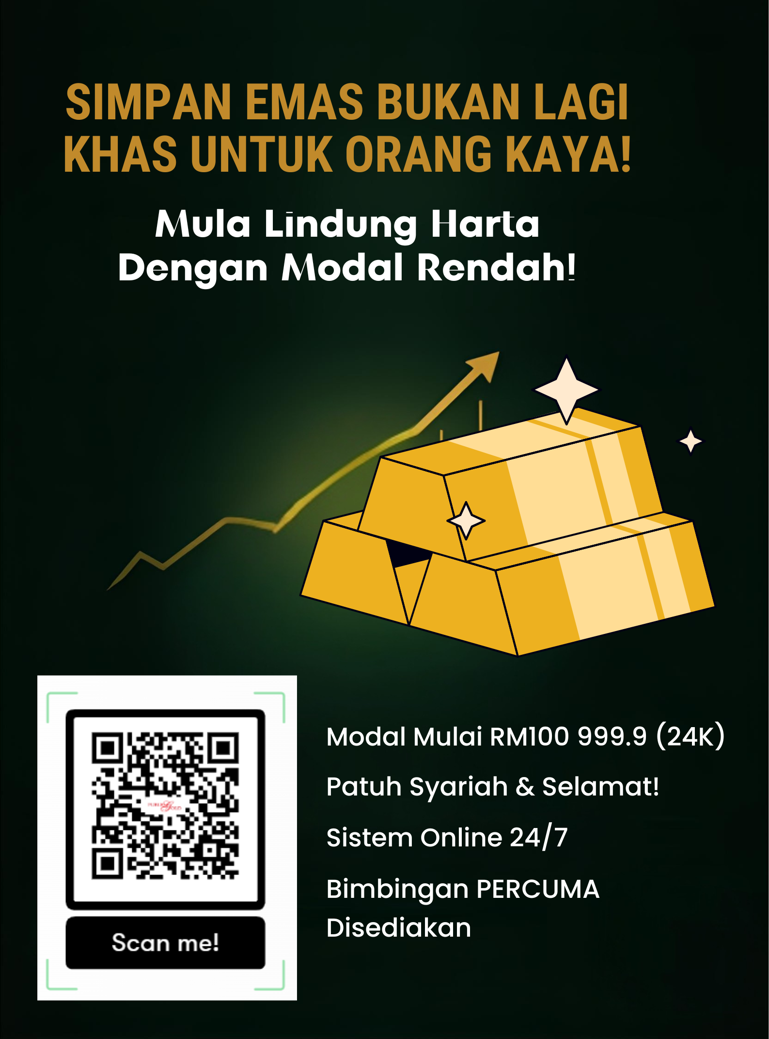 Simpan emas bukan untuk orang kaya sahaja