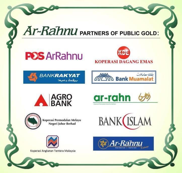 Kelebihan emas Public Gold adalah ianya diterima secara meluas di Ar Rahnu
