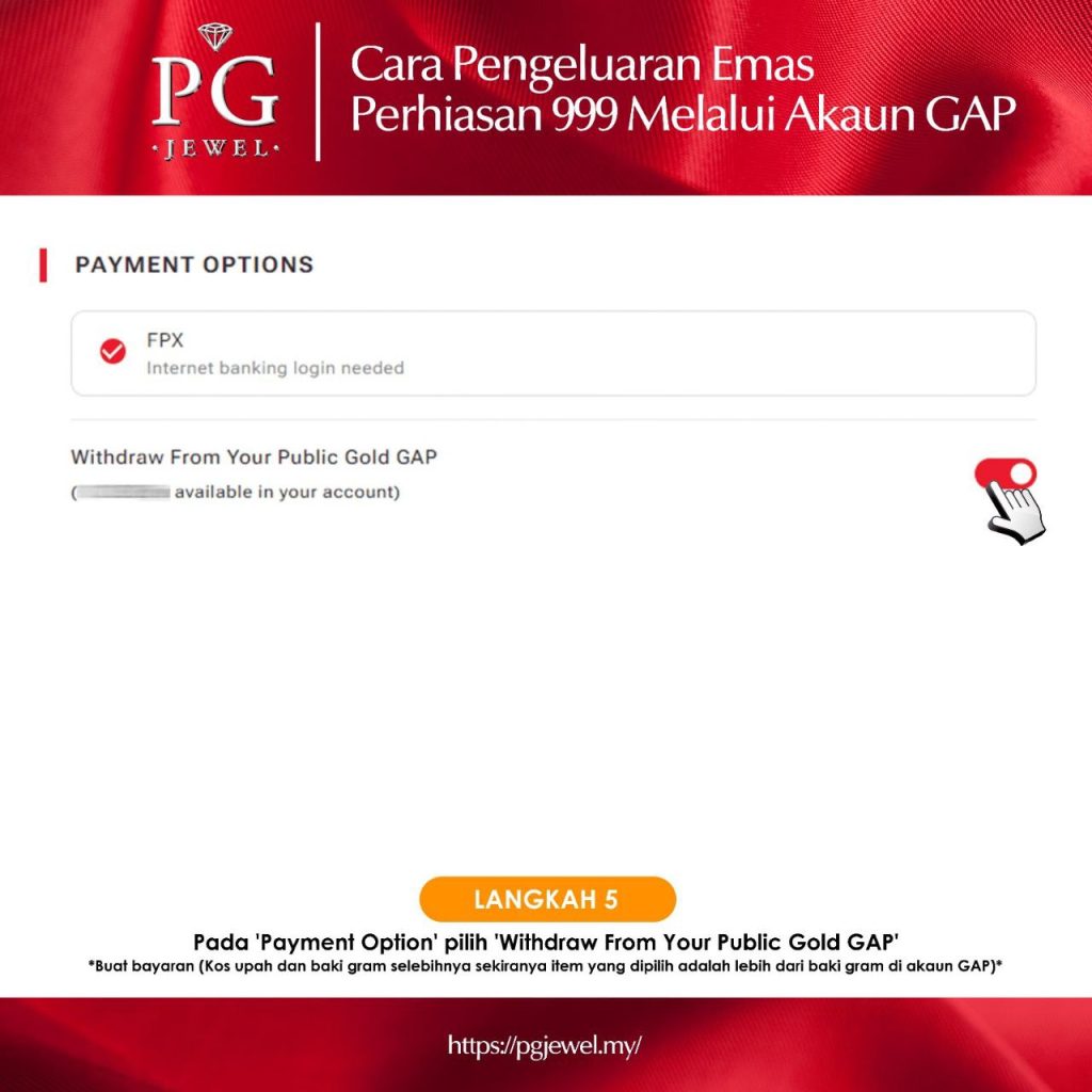 Update: Withdraw Barang Kemas 999 dari Akaun GAP