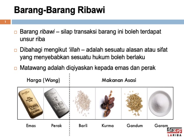 Bank tempat beli emas? - Emas dan perak dikategorikan sebagai barang ribawi