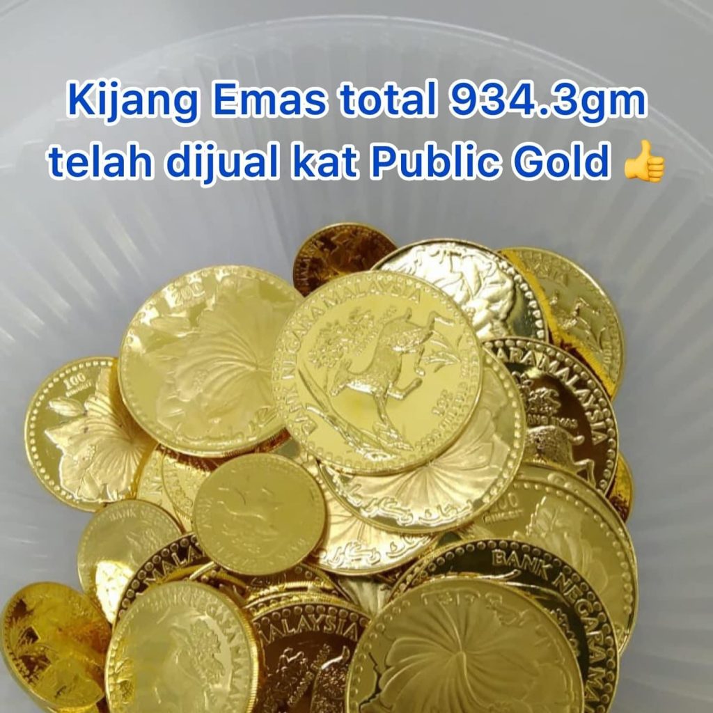 Syiling Kijang Emas yang dijual balik ke Public Gold