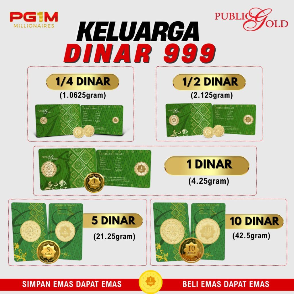 Harga dinar emas Public Gold