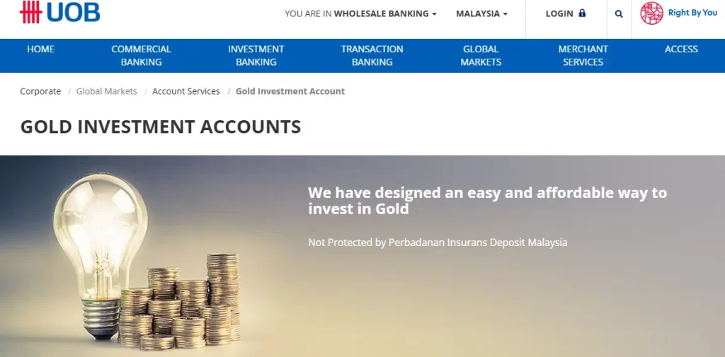 UOB Gold Investment Account