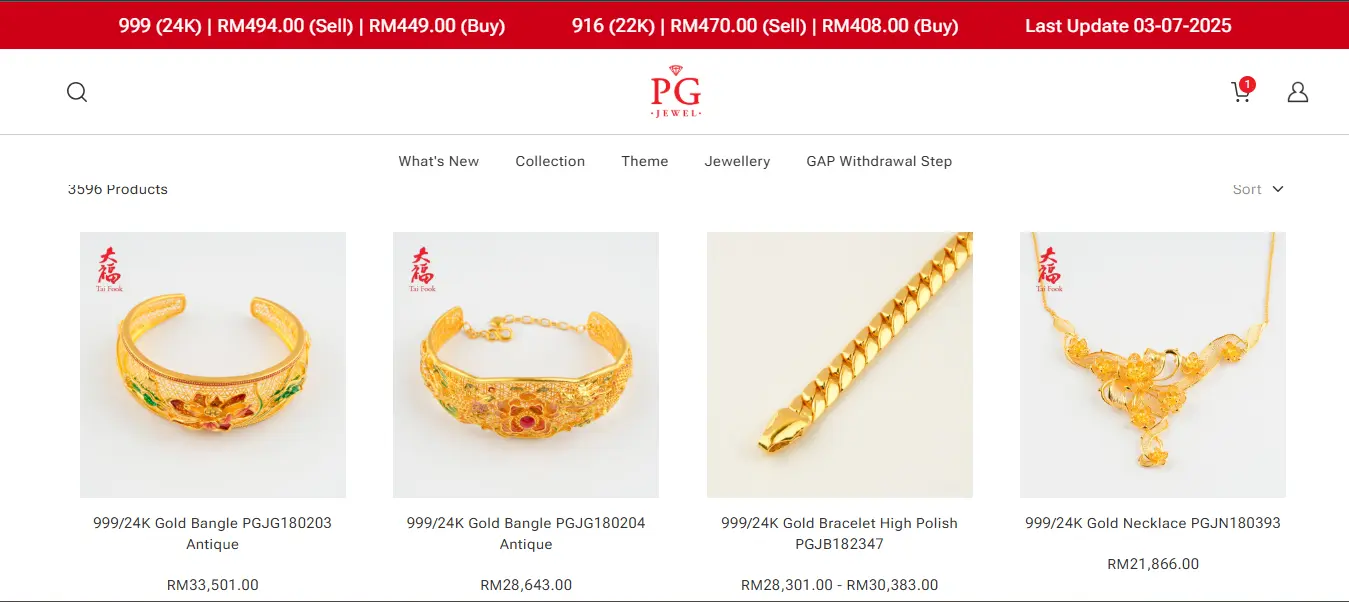 Public Gold Price: Wear your gold with style ,PG Jewel brings elegance to your savings!