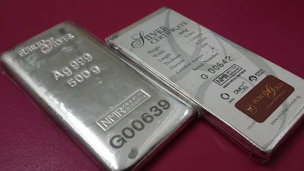 Pelaburan Silver Bar Public Gold LBMA