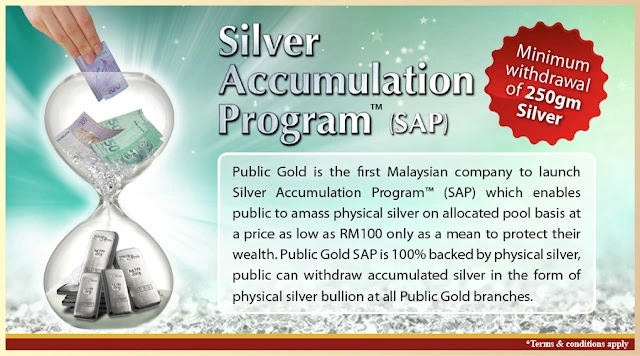 Silver Accumulation Program (SAP) membolehkan kita kumpul perak serendah RM100