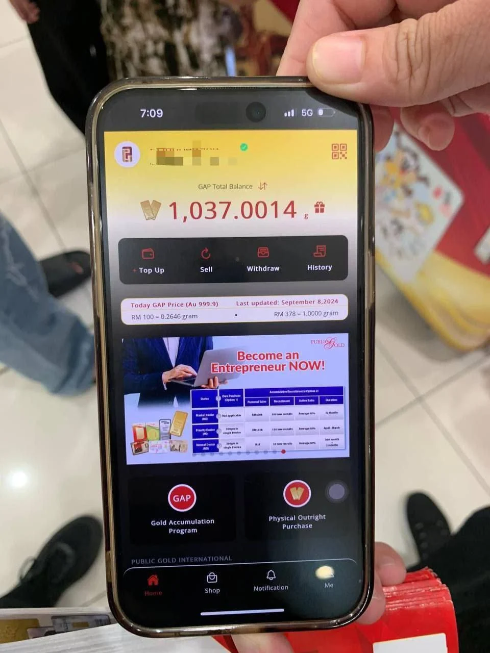 cara simpanan emas modal rendah di Public Gold melalui Akaun GAP, mula serendah RM100.