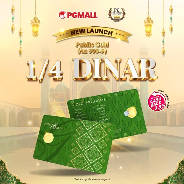 1/4 Dinar Emas Public Gold