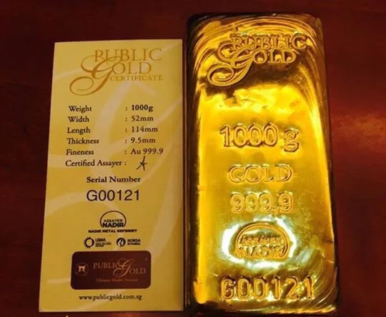 Simpanan emas 1 kilogram Public Gold