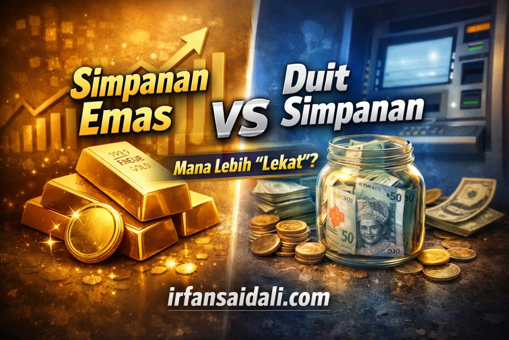Perbandingan Simpanan Emas vs Duit Simpanan di Bank