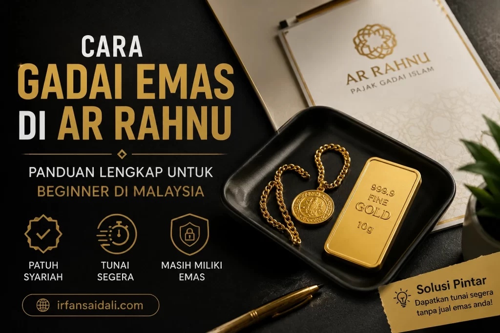 Cara gadai emas di Ar Rahnu untuk mendapatkan tunai segera secara patuh syariah