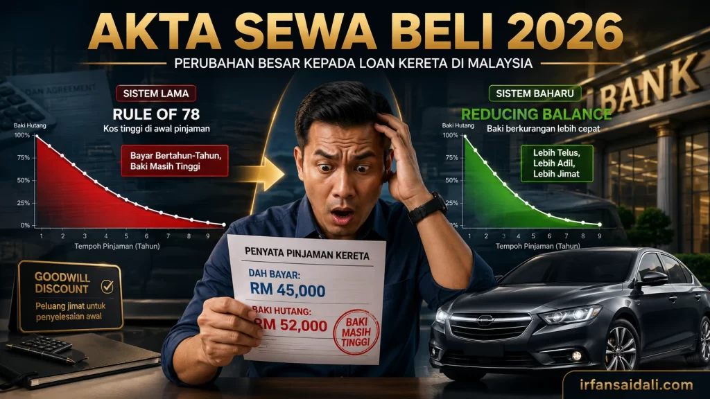 Akta Sewa Beli 2026 dan kesan kepada loan kereta di Malaysia