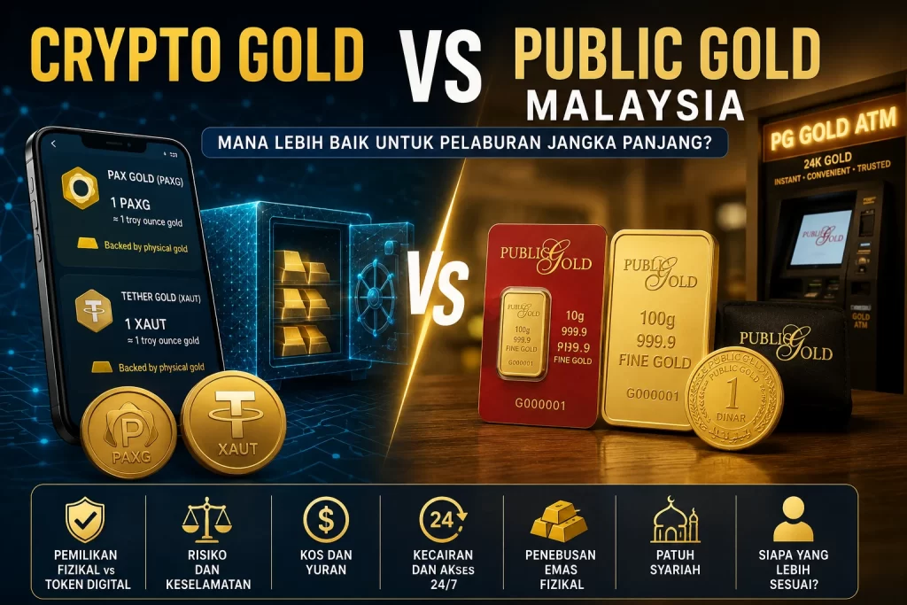 Crypto gold vs physical gold comparison